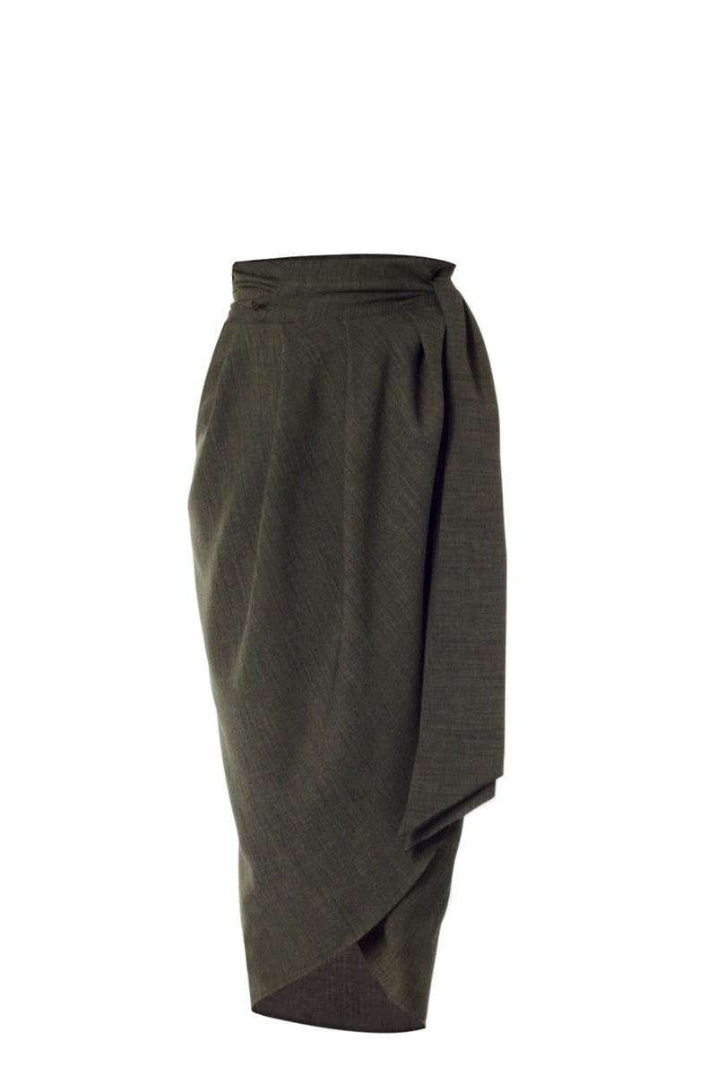 Blake Green Tulip Skirt | Meem Label