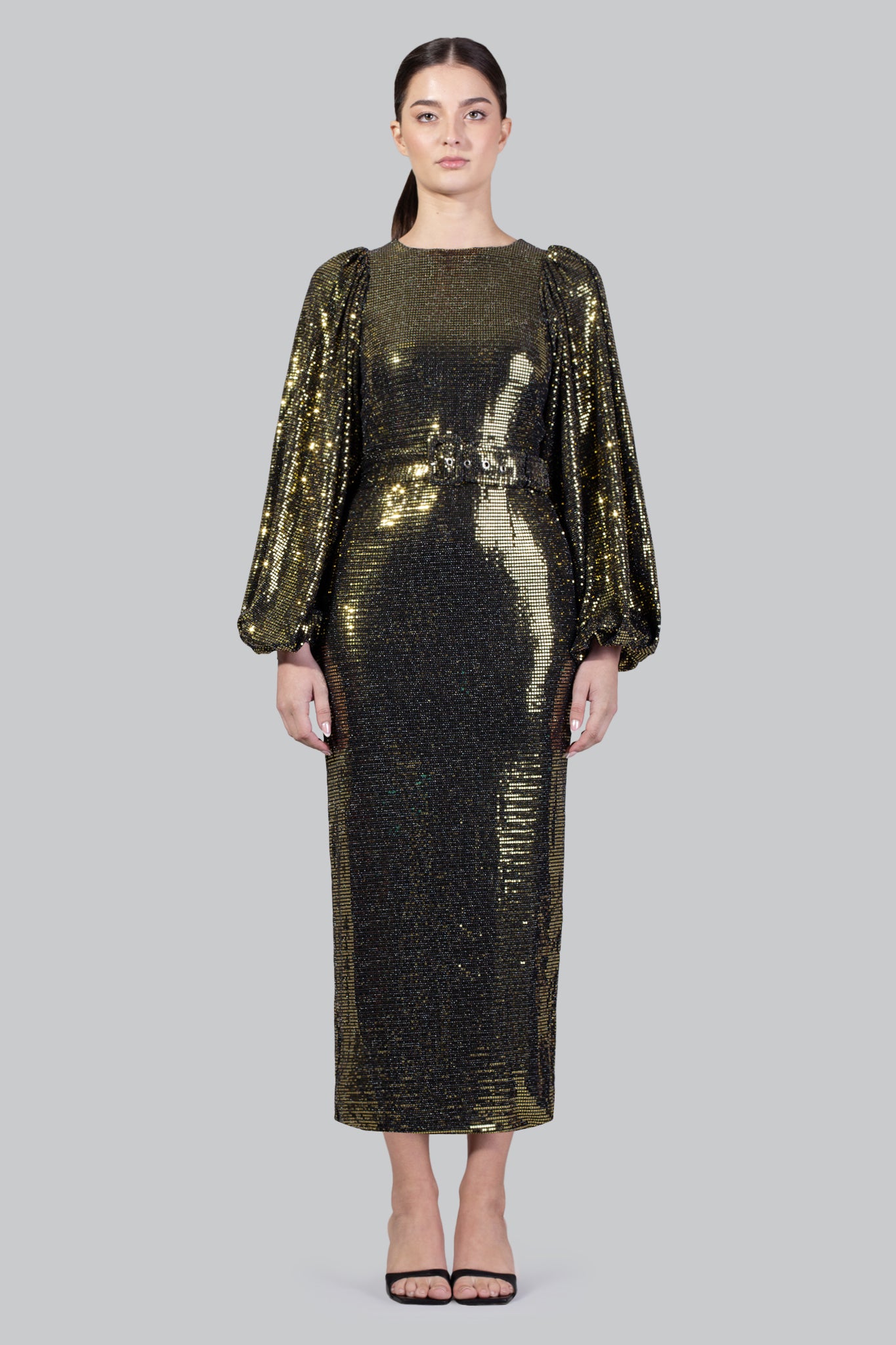 green emerald velvet dress The Willow Dress In Gold