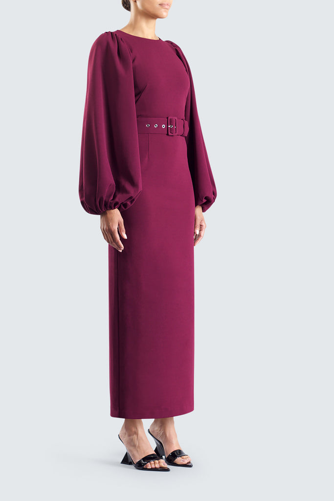 The Willow Dress In Plum
