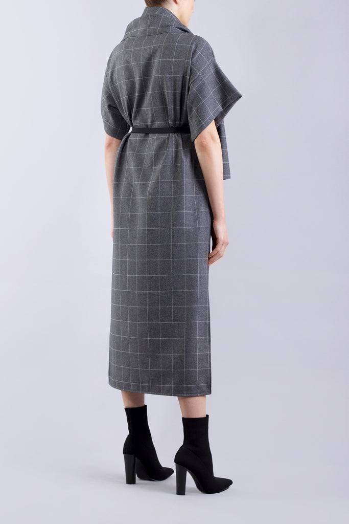 Dexter Grey Grid Dress
