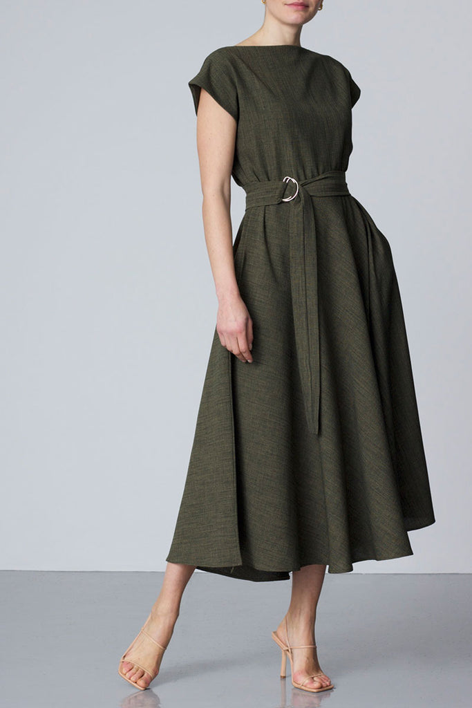 Stine Green Midi Dress